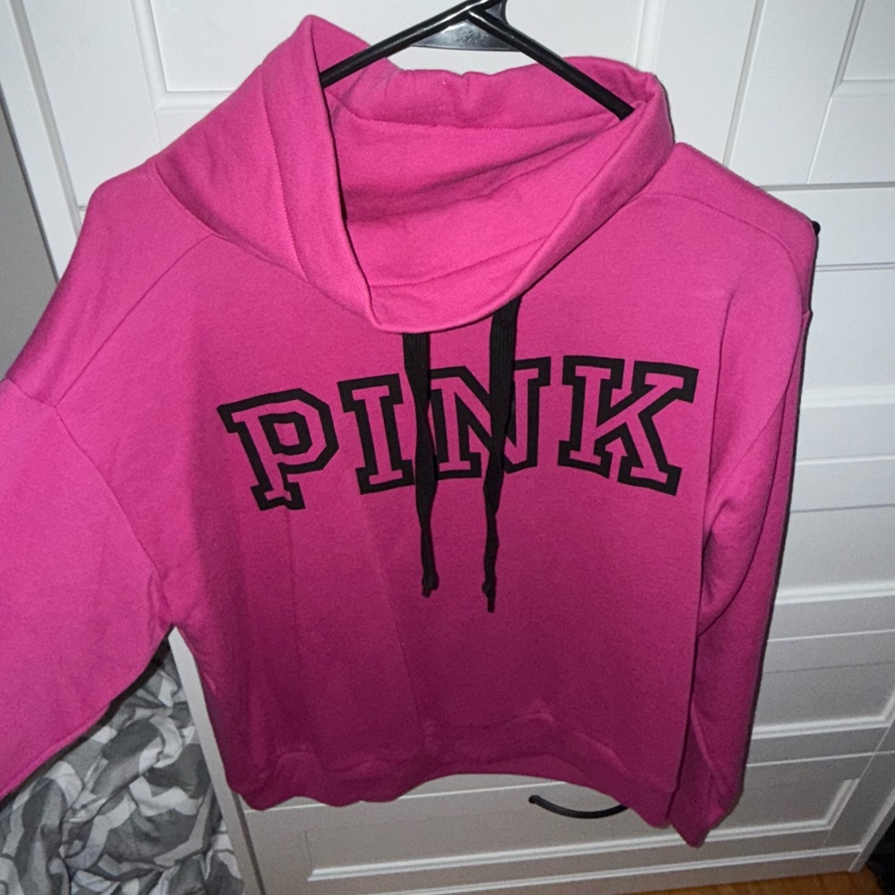 Pink cowl neck sweater
